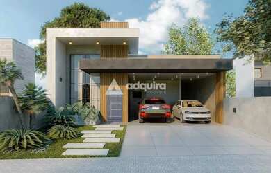 Imagem: A casa em condomínio possui 3 Dormitórios, 3 Banheiros, 320m²