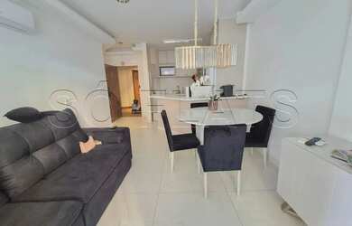 Imagem: O apartamento possui 1 Dormitório, 1 Banheiro, 1 Vaga na garagem