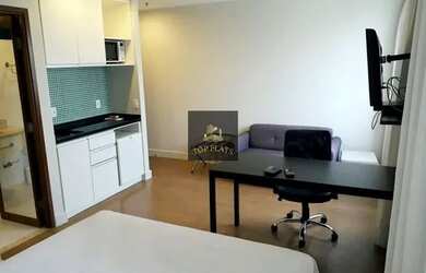 Imagem: O studio possui 1 Dormitório, 1 Banheiro, 1 Vaga na garagem