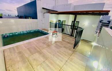 Imagem: O apartamento na cobertura possui 4 Dormitórios, 4 Banheiros