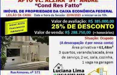 Imagem: O apartamento possui 3 Dormitórios, 2 Banheiros, 1 Vaga na