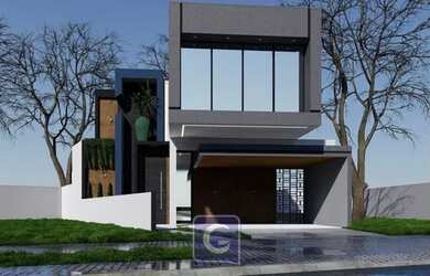 Imagem: A casa possui 3 Dormitórios, 4 Banheiros, 2 Vagas na garagem