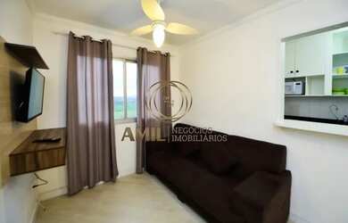 Imagem: O apartamento possui 2 Dormitórios, 1 Banheiro, 1 Vaga na garagem