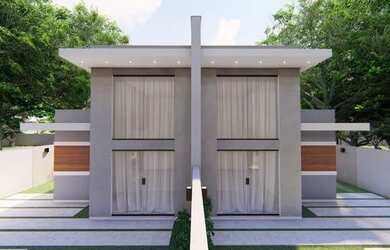 Imagem: A casa possui 3 Dormitórios, 2 Banheiros, 5 Vagas na garagem