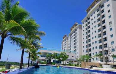 Imagem: O apartamento possui 1 Dormitório, 1 Banheiro, 1 Vaga na garagem