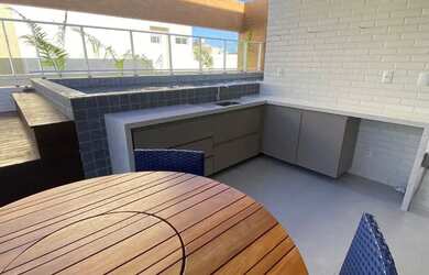 Imagem: O apartamento possui 1 Dormitório, Acomodam 4 pessoas, 1 Vaga