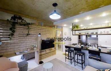 Imagem: O apartamento possui 1 Dormitório, 1 Banheiro, 1 Vaga na garagem