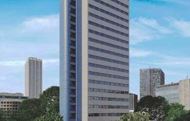 Imagem: O apartamento possui 1 Dormitório, 1 Banheiro, 1 Vaga na garagem