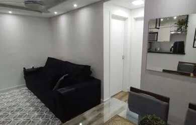 Imagem: O apartamento possui 2 Dormitórios, 1 Banheiro, 1 Vaga na garagem