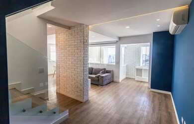 Imagem: O apartamento na cobertura possui 2 Dormitórios, 2 Banheiros