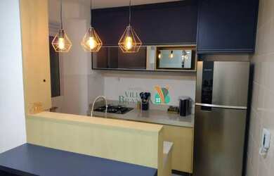 Imagem: O apartamento possui 2 Dormitórios, 1 Banheiro, 1 Vaga na garagem