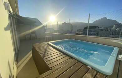 Imagem: O apartamento na cobertura possui 4 Dormitórios, 5 Banheiros