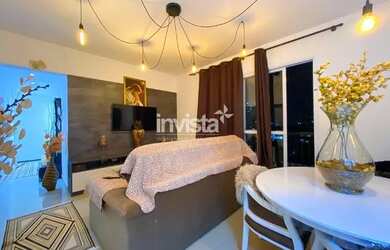 Imagem: O apartamento possui 1 Dormitório, 2 Banheiros, 1 Vaga na garagem