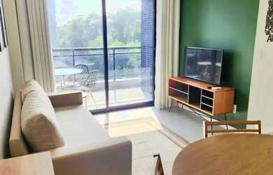 Imagem: O apartamento possui 1 Dormitório, 1 Banheiro, 1 Vaga na garagem