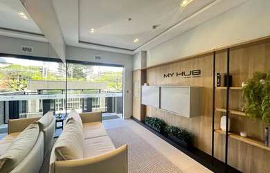 Imagem 6: Studio Garden com Vista Mar e Vaga Dupla no Coqueiros Florianópolis