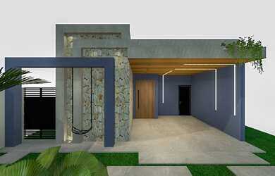 Imagem: A casa em condomínio possui 3 Dormitórios, 2 Banheiros, 4