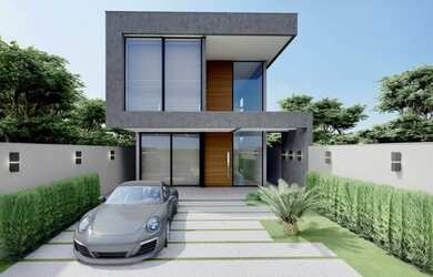 Imagem: A casa em condomínio possui 4 Dormitórios, 5 Banheiros, 2