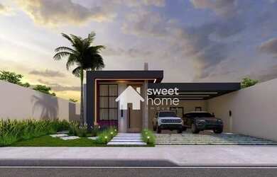 Imagem: A casa possui 3 Dormitórios, 3 Banheiros, 3 Vagas na garagem