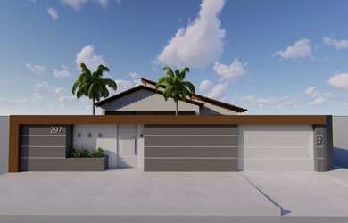 Imagem: A casa possui 4 Dormitórios, 3 Banheiros, 1 Vaga na garagem