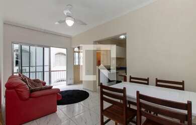 Imagem: O apartamento possui 1 Dormitório, 2 Banheiros, 1 Vaga na garagem