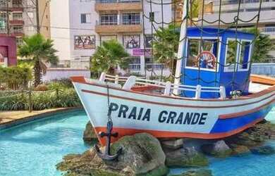 Imagem 1: Temporada Praia Grande. Imóvel novo, 1 Vaga na garageme1 Dormitório