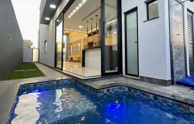 Imagem: A casa em condomínio possui 3 Dormitórios, 3 Banheiros, 4