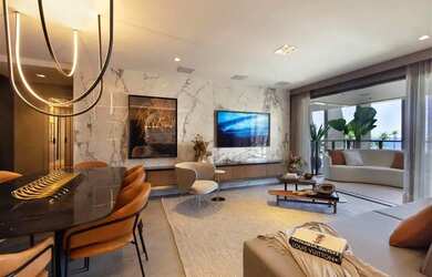 Imagem: O apartamento na cobertura à venda possui 3 Dormitórios, 5