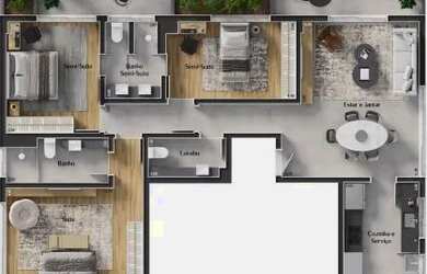 Imagem 16: Apartamento 03 quartos em Lourdes próximo a Igreja de Lourdes