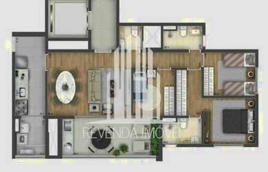 Imagem 10: Apartamento para venda no Brooklin, 100 metros com 3 suítes e 2 vagas,...