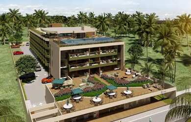 Imagem: O apartamento possui 1 Dormitório, 1 Banheiro, 1 Vaga na garagem