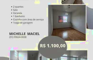 Imagem: O apartamento possui 2 Dormitórios, 1 Banheiro, 1 Vaga na garagem