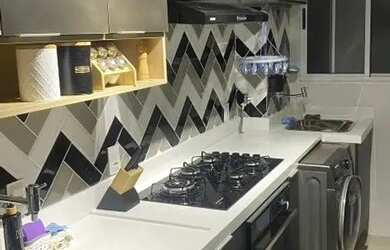 Imagem: O apartamento possui 2 Dormitórios, 1 Banheiro, 1 Vaga na garagem