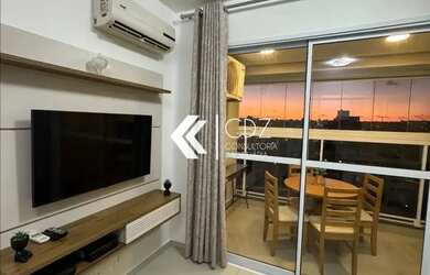 Imagem: O studio possui 1 Dormitório, 1 Banheiro, 35m² de Área e