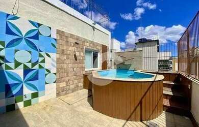 Imagem: O apartamento na cobertura possui 3 Dormitórios, 3 Banheiros