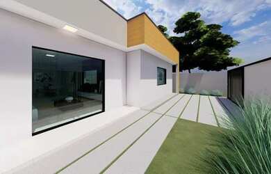 Imagem: A casa em condomínio possui 3 Dormitórios, 1 Banheiro, 2 Vagas