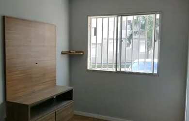 Imagem: O apartamento possui 1 Dormitório, 1 Banheiro, 1 Vaga na garagem