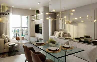 Imagem: O apartamento possui 2 Dormitórios, 1 Banheiro, 1 Vaga na garagem