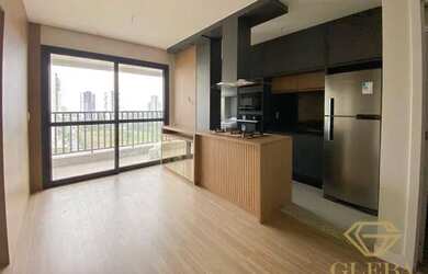 Imagem: O apartamento possui 1 Dormitório, 1 Banheiro, 1 Vaga na garagem