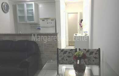 Imagem: O apartamento possui 1 Dormitório, 1 Banheiro, 1 Vaga na garagem