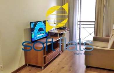 Imagem: O studio possui 1 Dormitório, 1 Banheiro, 1 Vaga na garagem