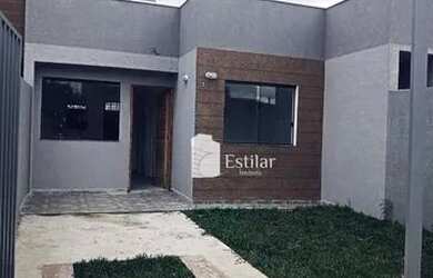 Imagem: A casa possui 2 Dormitórios, 1 Banheiro, 2 Vagas na garagem