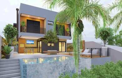 Imagem: A casa em condomínio possui 3 Dormitórios, 4 Banheiros, 2