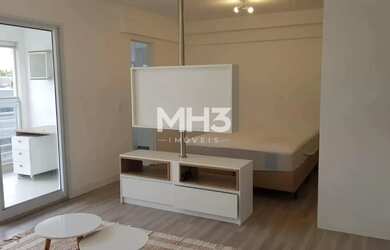 Imagem: O apartamento possui 1 Dormitório, 1 Banheiro, 1 Vaga na garagem