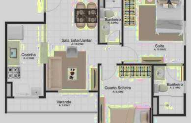 Imagem 5: Apartamento no Turu Com Guardino, com suíte