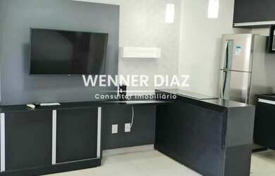 Imagem: O studio possui 1 Dormitório, 1 Banheiro, 1 Vaga na garagem