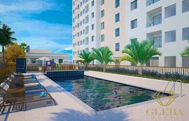 Imagem: O apartamento possui 2 Dormitórios, 1 Banheiro, 1 Vaga na garagem