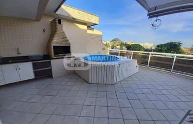 Imagem: O apartamento na cobertura possui 4 Dormitórios, 5 Banheiros