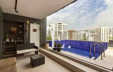 Imagem: O apartamento na cobertura possui 4 Dormitórios, 5 Banheiros