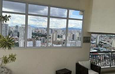 Imagem: O apartamento na cobertura possui 4 Dormitórios, 5 Banheiros