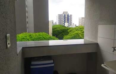 Imagem: O apartamento possui 1 Dormitório, 2 Banheiros, 1 Vaga na garagem